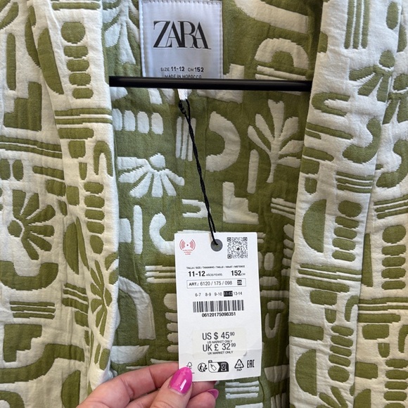 Zara Kimono Jacket - kids 11/12 fits like women’s XS/S - Picture 2 of 2